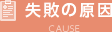 失敗の原因